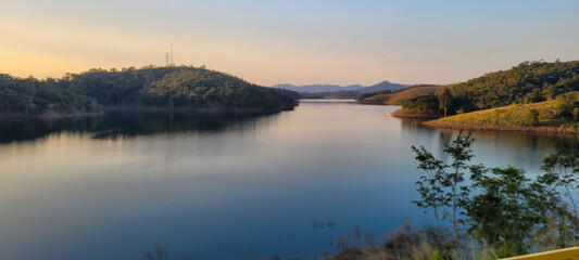 infinite landscape of a river in Brazil