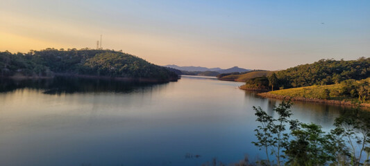 infinite landscape of a river in Brazil