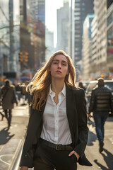 Urban Professional in the City: Capturing the Essence of Modern Career Ambition and Dynamic Lifestyle