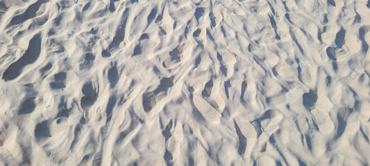 image of white sand beach on the coast of Brazil on a sunny day​