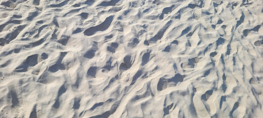 image of white sand beach on the coast of Brazil on a sunny day​