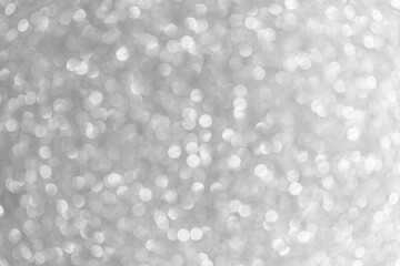silver bokeh background close up