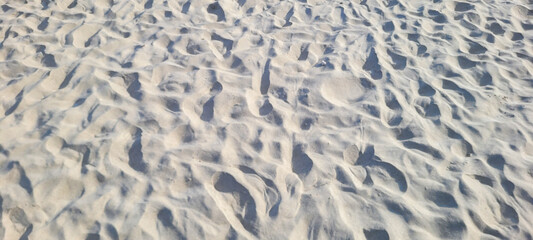 image of white sand beach on the coast of Brazil on a sunny day​