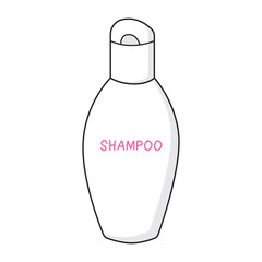 Shampoo bottle isolated vector illustration