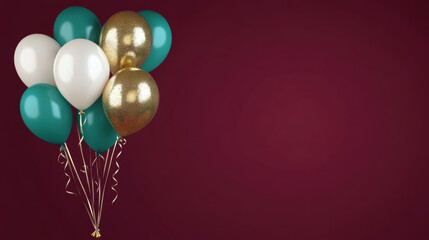 Festive Balloons Celebration Background.