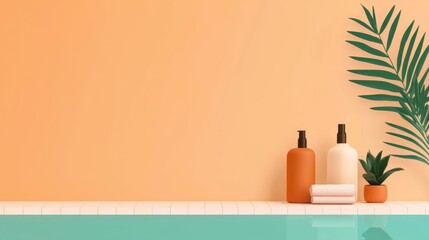 Spa day, relaxation and stress management, flat design illustration