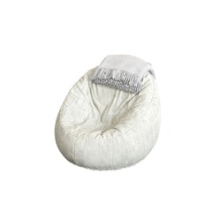 armchair isolated on white background, comfortable furniture for home interior, 3D illustration, cg render