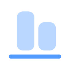 align bottom duotone icon