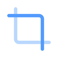 crop duotone icon