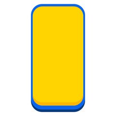 Yellow Button Rectangular Text Box