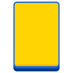 Yellow Button Rectangular Text Box