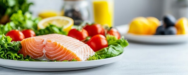 Healthy meal plan template emphasizing moderation and balance for a sustainable diet