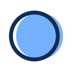 ellipse filled line icon