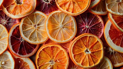   Oranges stacked on table