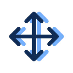 move filled line icon