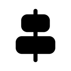 align center glyph icon