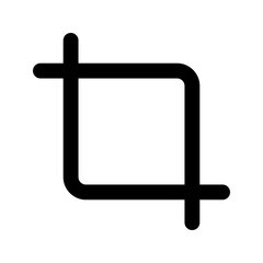 Fototapeta premium crop glyph icon