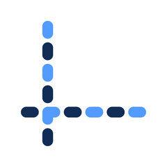 grid outline color icon