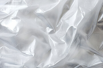 Obraz premium Processed collage of transparent cellophane plastic foil texture. Background for banner, backdrop