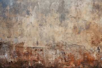 Fototapeta premium Processed collage of dirty brown concrete wall surface texture. Background for banner, backdrop