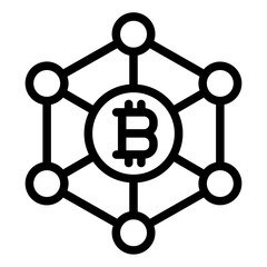 Decentralization icon representing distributed network.