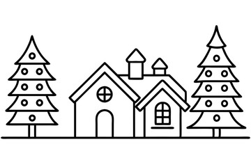 Christmas Villages SVG Bundle - Festive Christmas Houses SVG Cut Files for Cricut & Silhouette