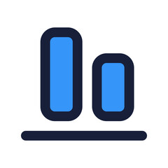 align bottom flat line icon