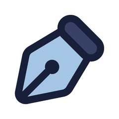 pen tool flat line icon