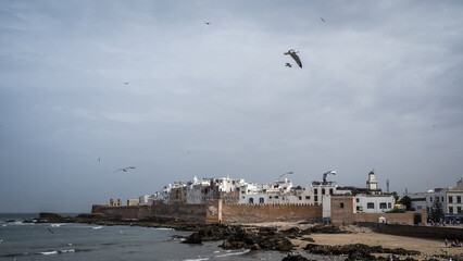 The cityscape of Essaouira in Southern Morocco