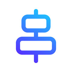 align center gradient icon