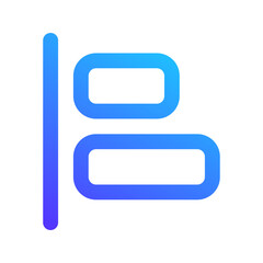 align left gradient icon
