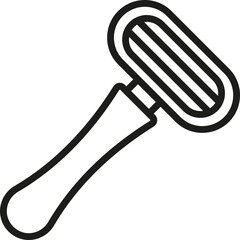 Razor icon. Hygiene symbol. Linear style.
