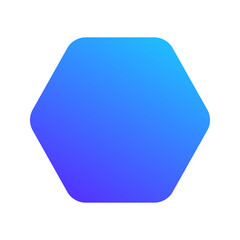 polygon gradient fill icon