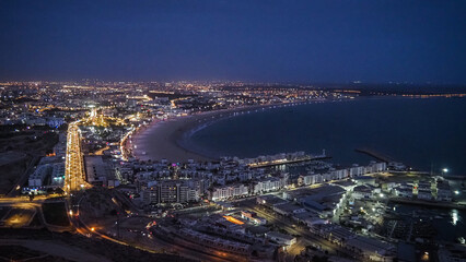 The landscape of Agadir in Morocco