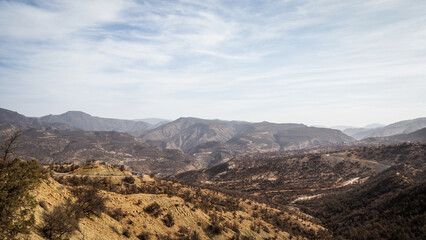 The landscape of Paradise Valley in Morocco