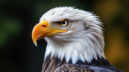 Obraz premium A detailed image of a bird of prey's face and feathers