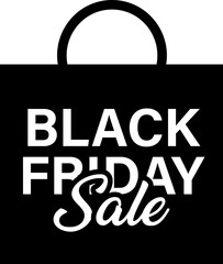 Black friday banner. Lettering poster.