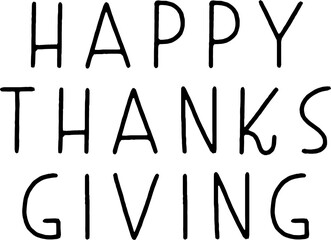 Thanksgiving day poster. Celebration lettering.