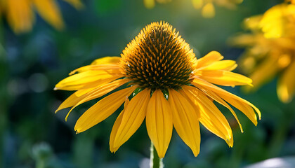 Obraz premium yellow flower in the garden