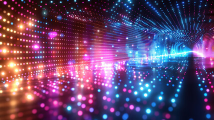 Obraz premium Abstract Blue and Purple Futuristic Background