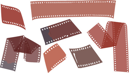 old grunge distorted filmstrip textured burnt bleached highlights on 35mm negative films