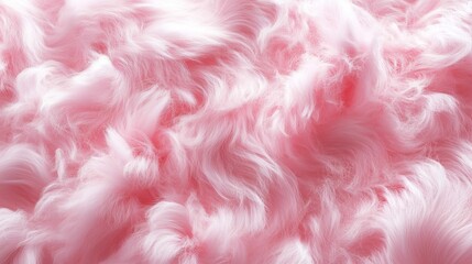 Fototapeta premium Closeup of soft and fluffly pastel pink fur. Background for copy