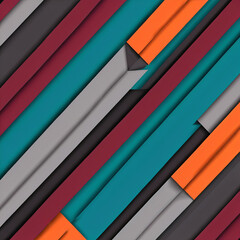 Obraz premium A bold abstract design with sharp angles and contrasting colors