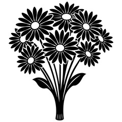 daisy bouquet vector illustration 