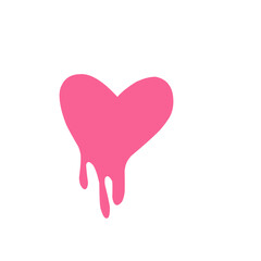 melting heart vector icon