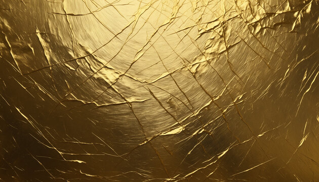 Texture feuille or dor&eacute; ray&eacute; pli&eacute; froiss&eacute; luxe riche.