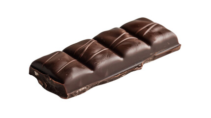 Chocolate bar on transparent background