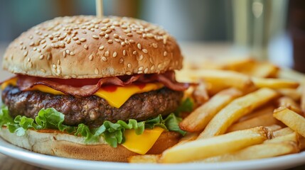 burgers and fries, fast food, junk food