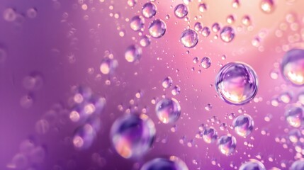 Abstract Purple Water Bubbles Background Professional Stock Photo, banner, background, card
