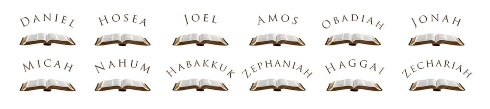Open bible with the name of the book of the bible above it. Isolated transparent background PNG. Ideal for any religious, theological project. Collection 04 of 07 containing all the books of the bible